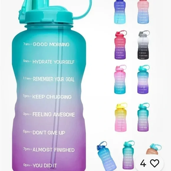 Motivational Gradient Water Bottle - Picture 5 of 5